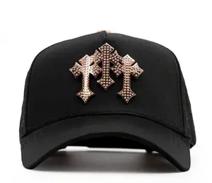 Barbas Hats Chrome Rose Gold Inspired Edition Premium Unisex Streetwear Cap with Metallic Embroidery Modern Urban Style