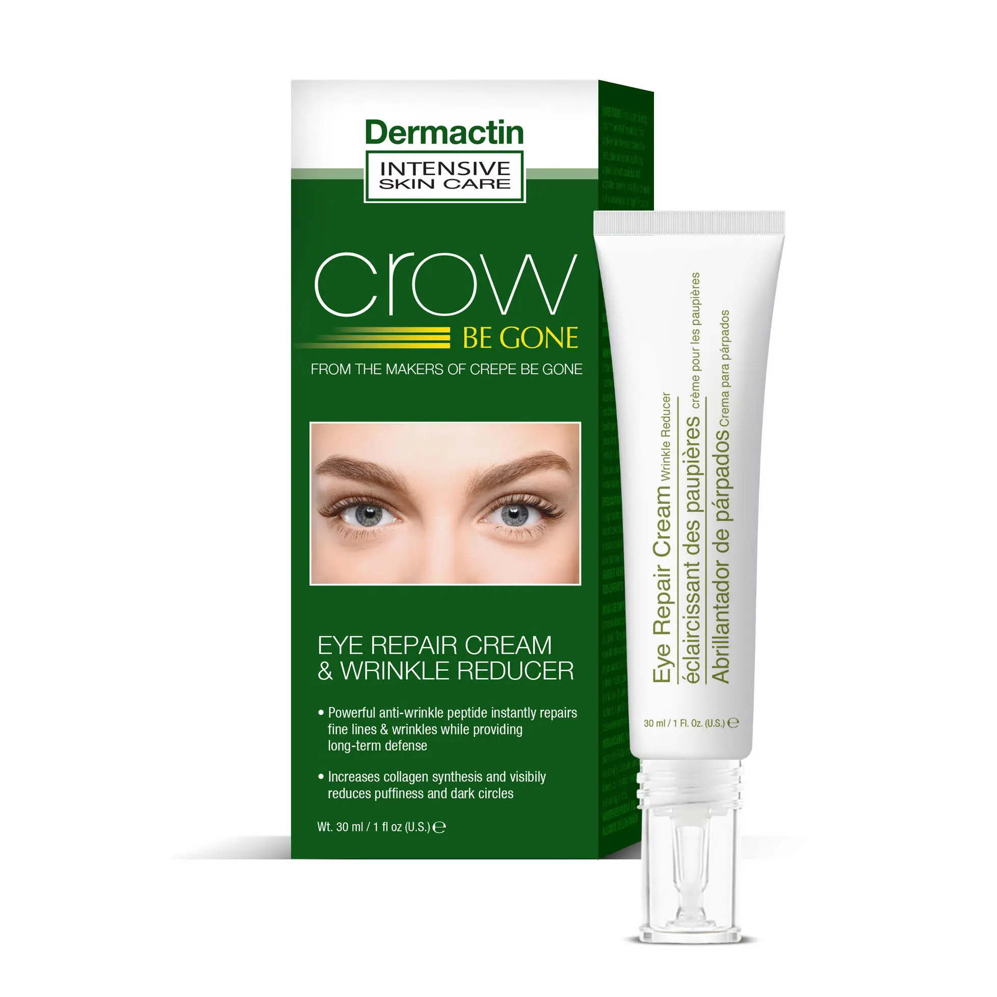 Crepe Be Gone Crows Feet Be Gone Eye Repair Cream & Wrinkle Reducer 1 oz.
