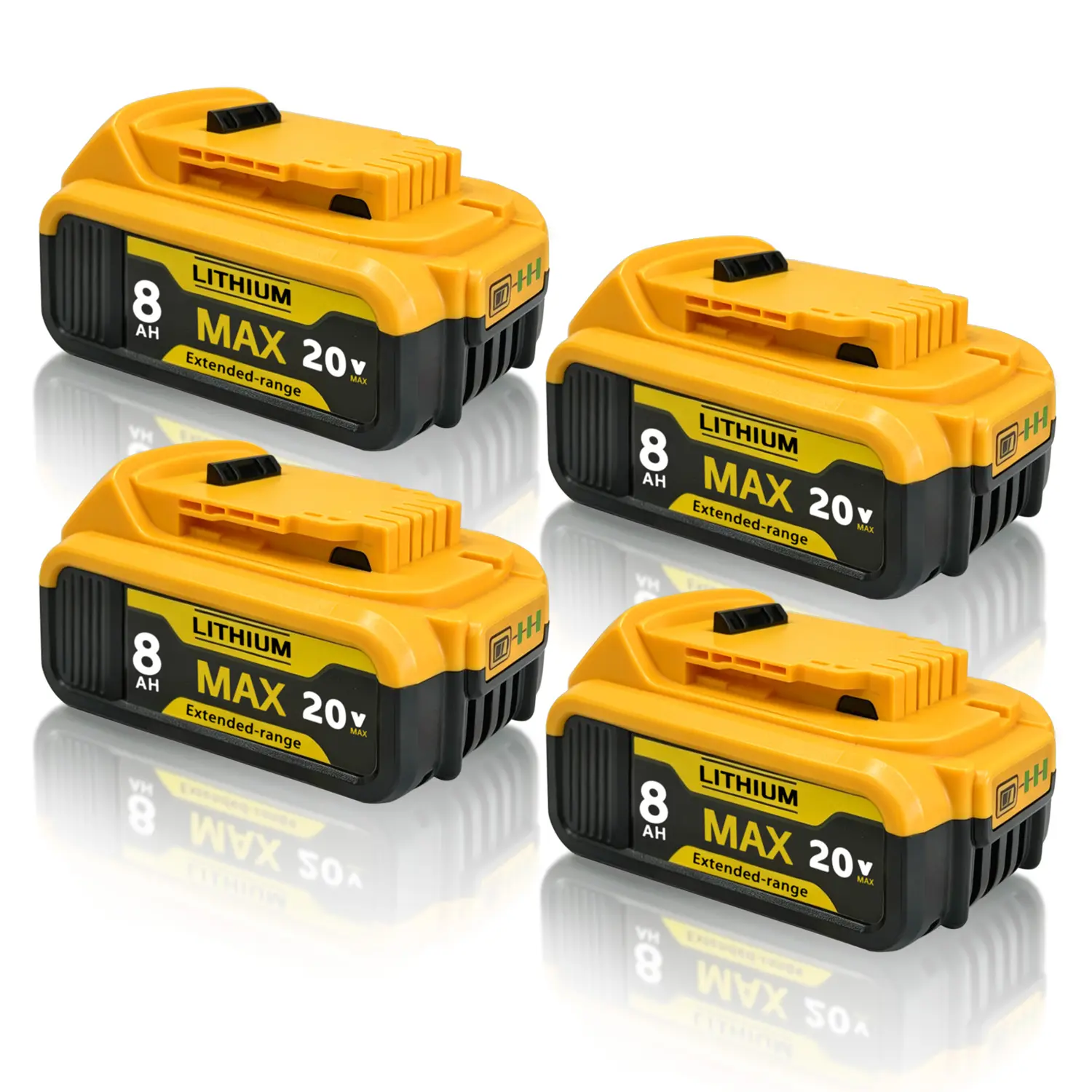 Replacement Lithium Battery for Dewalt 20V Max Tools 8Ah High Output Battery Rechargeable Lithium Battery Pack 8000mAh Long Runtime Power Solution