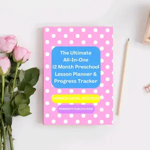 Momsmith Child Development Guided Preschool Lesson Planner and Progress Tracker - Homeschool Edition