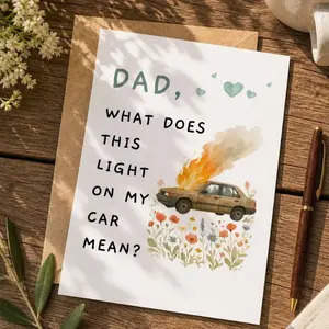 Funny Father’s Day Card - Dad Joke Birthday Card, Hilarious Dad Gift Card, Funny Greeting Card for Dad from Daughter