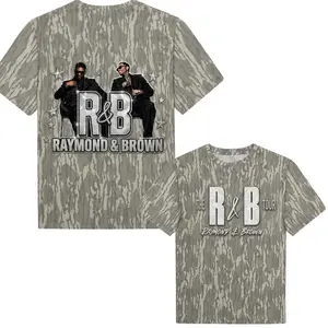 THE R&B TOUR 2026 Unisex Mossy Oak Camo Shirt, Vintage Music Tour Camouflage Tee, Streetwear Graphic T-Shirt for Men Women, Concert Fan Gift