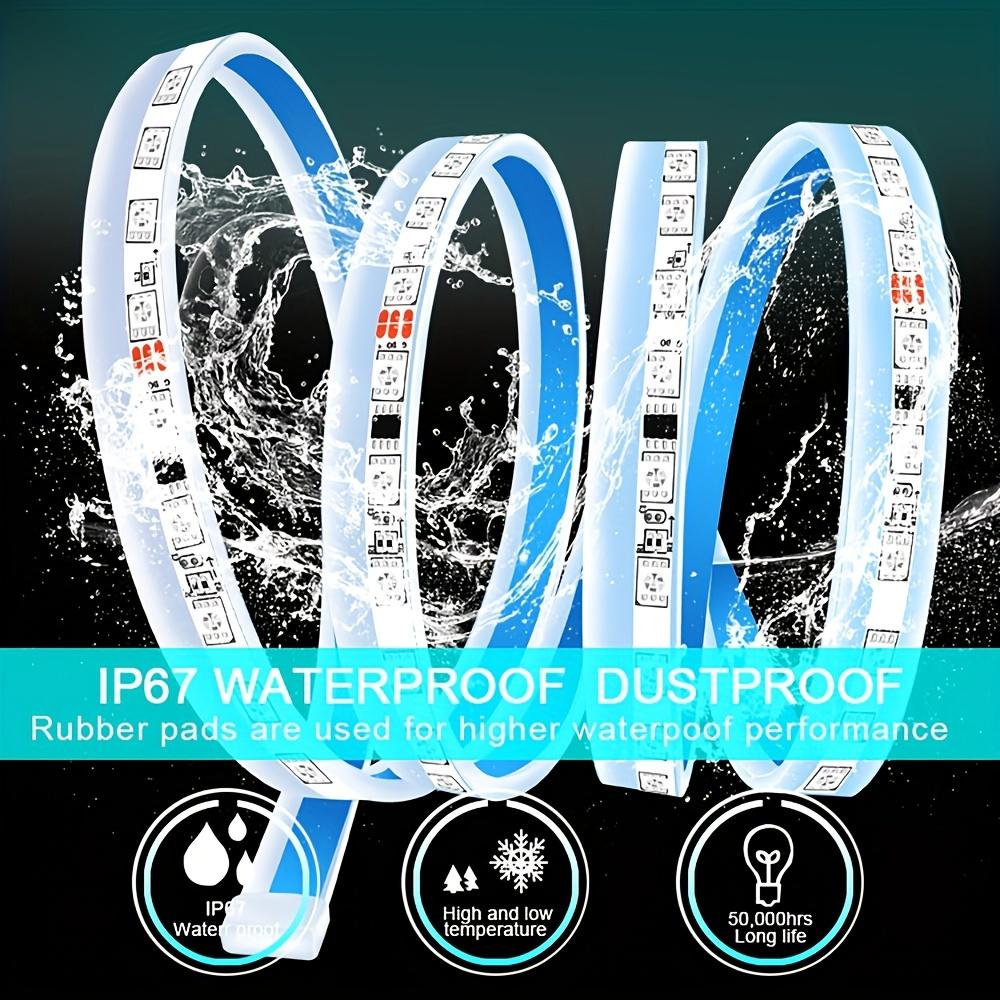 2-in-1 RGB LED Car Ambient Light Strip | Flexible Streamer Underglow & Hood Light | App & Remote Control Multi-Color Atmosphere Lamp | Waterproof DRL Chasing Strip rock lights truck stuff Fuse Assortment Kit with Puller