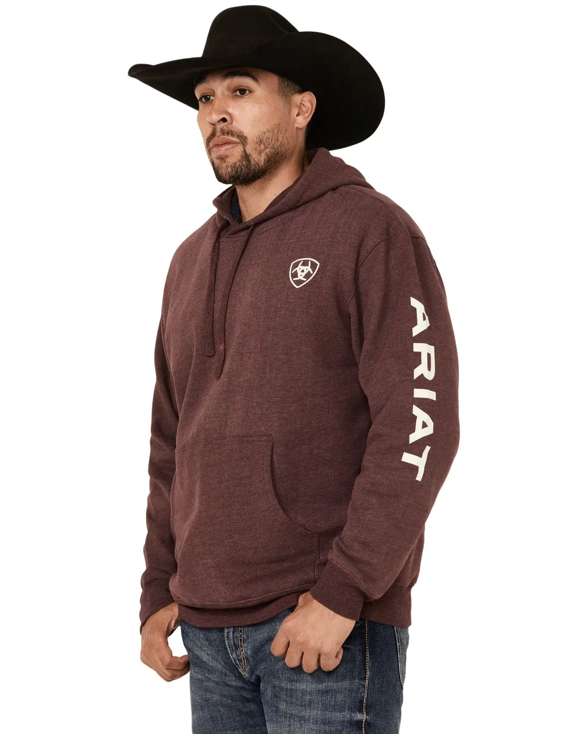 Ariat Men's Men'S Logo Sleeve Hooded Sweatshirt Big - 10052768-Big