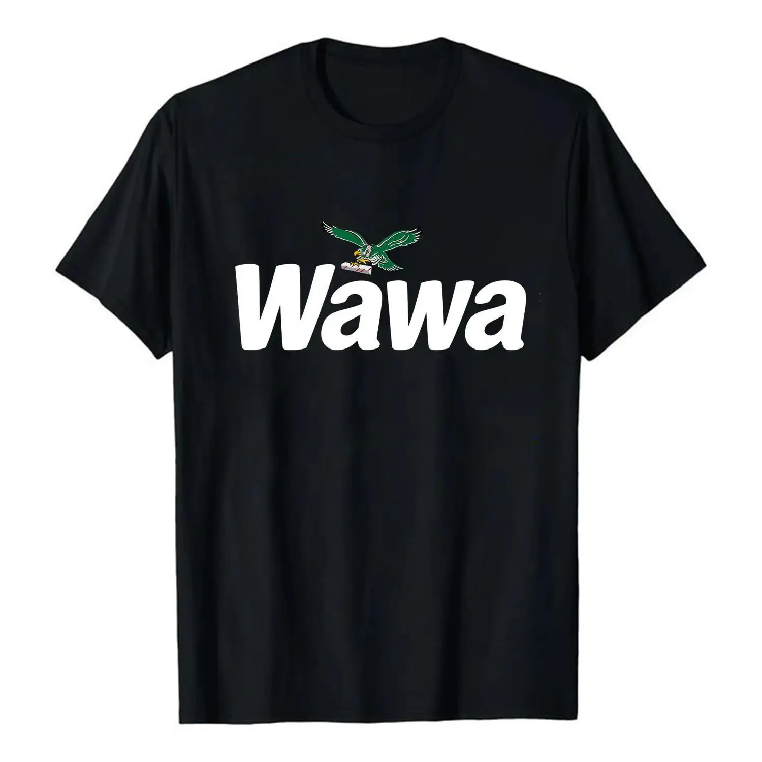 Men's Wawa Eagles Football Team Fan Short-Sleeve Top - 100% Cotton Casual Menswear Tshirt, Unisex Game Day Graphic Tee Gift, Shortsleeve, Round Neck, Streetwear