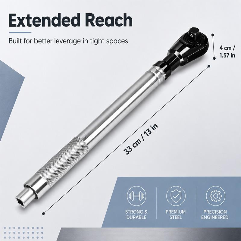 1/2" Offset Extension Steel Wrench, Automotive Mechanic Tools for Mechanics, Compatible with Impact Drivers & Ratchets, 3-in-1 Extender for Engine Bays Tight Spaces, Offset Extension Wrench, Wrenches