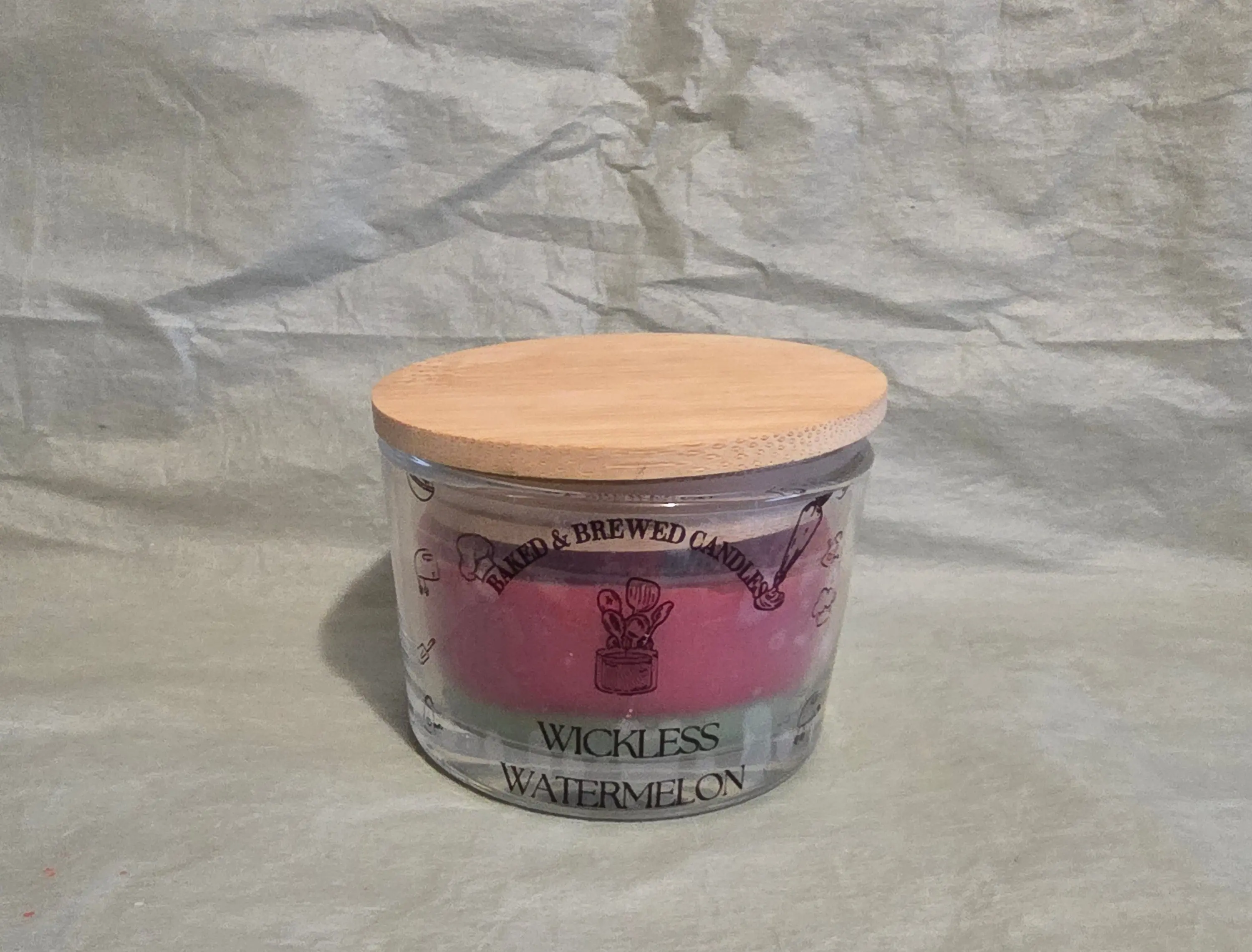 Small Watermelon Wickless Candle