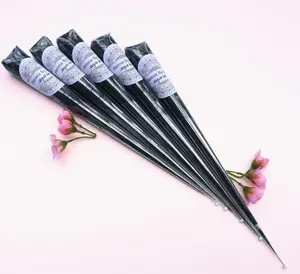 Jagua Gel cones , Plant based temprory tattoo cones ,Black stain Lavender Cosmetics