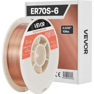 VEVOR Solid MIG Welding Wire, ER70S - 6 0.035 - inch 11LBS with Low Splatter and High Levels of Deoxidizers for All Position Gas WeldingVEVOR Super Brand Day