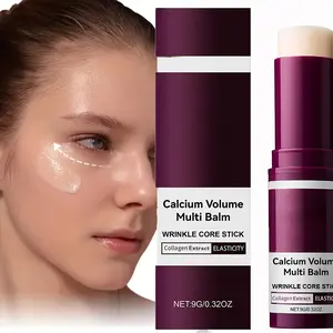 1-bottle Menrete Calcium Complex Cream, Beauty Core Stick, Collagen Moisturizing Stick, Moisturizing and Firming Skin, Suitable for Eyes, Neck, and Face, unisex, Moisturizer