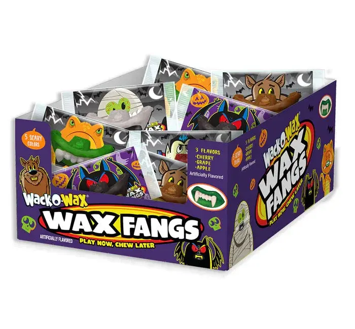 Wax Fangs Halloween Candy: 24-Piece Box