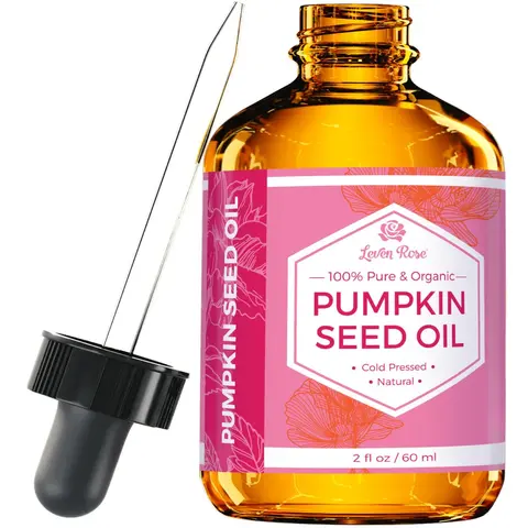 Leven Rose Pumpkin Seed Oil 2oz for Hair Growth – 100% Pure & Natural! Moisturize Scalp, Haircare, Skin & Nails with Nourishing Seed Organic Extract