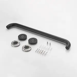 Grab Bar Handle for Bathroom Toilet Bathtubs and Showers (Matte Black)