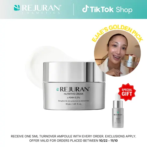REJURAN Nutritive Cream, c-PDRN - Nourishing and Hydrating Facial Moisturizer for Youthful Skin, Clinically Developed Korean Skin Care (1.69 fl oz)