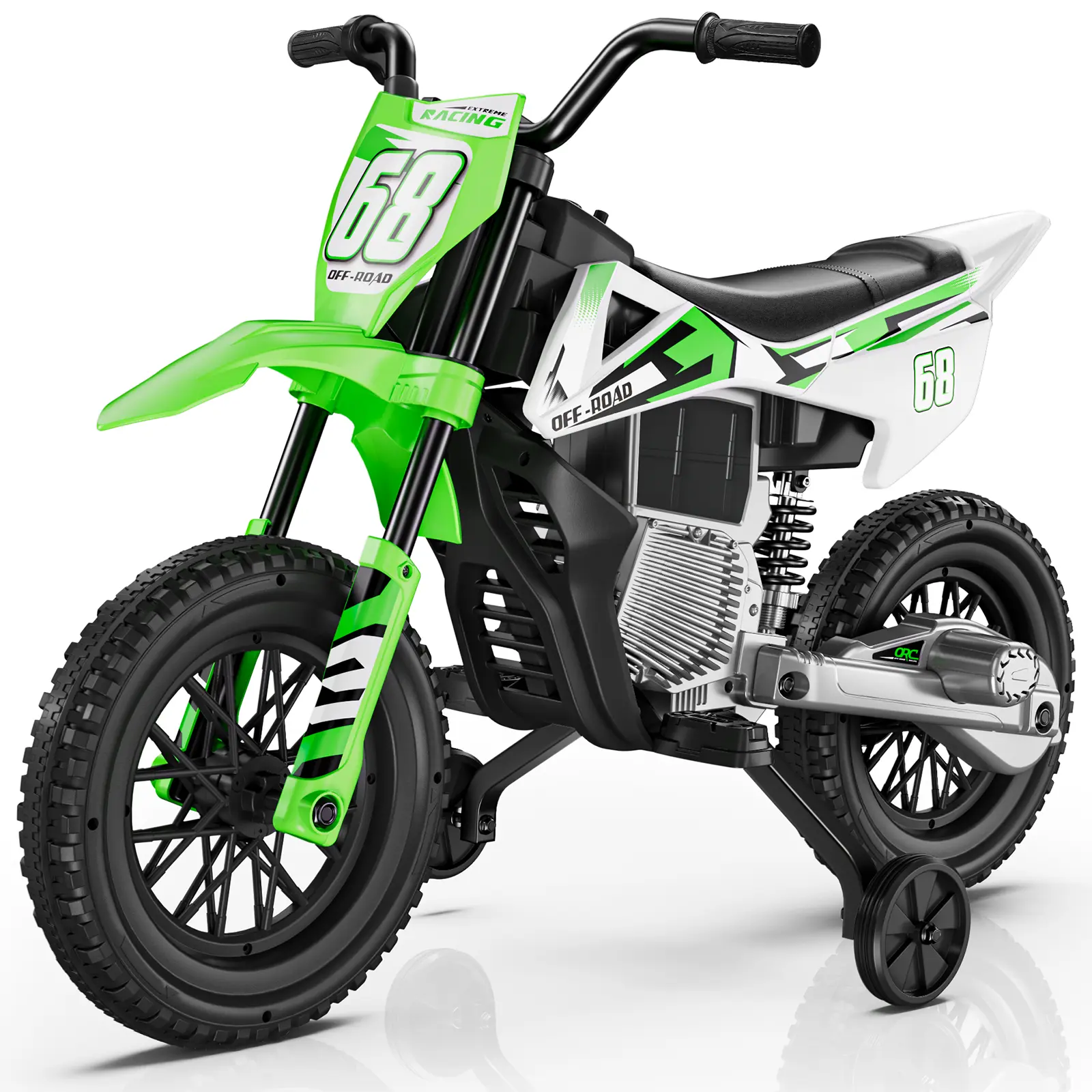 #sohochic S6 12V Kids Motorcycle, 2x25W Ride on Motorbike, Equipped with Wireless Connection, Self-Control Throttle Grip, Idea Gift for Kids Aged 3-8 Trike Ride On Wheels