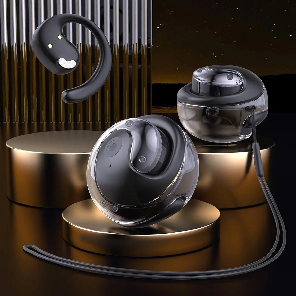 Fall Comfortable to Wear Wireless Earphone, Bluetooth-compatible Earbuds with Charging Case, Headphones, Stereo Sound Wireless Earphones for Playing M