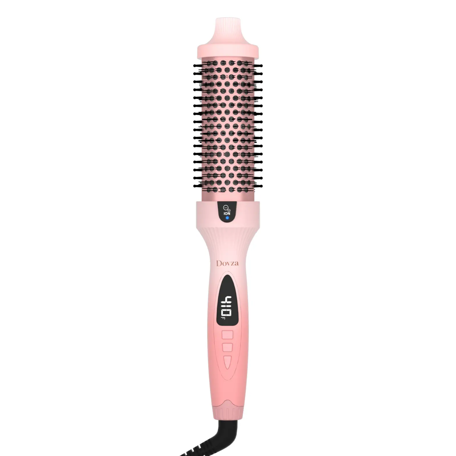 Dovza Ionic Dual Voltage Hair Dryer Brush 1.5 Inch with LED Display, 300°F-410°F, Suitable for Different Hair Types