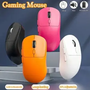 M348 Wireless Mouse for Laptop, 2.4g Slim Rechargeable Portable Mouse, 1600 Dpi Stylish Optical Mouse with USB Receiver, Noiseless Computer Mice
