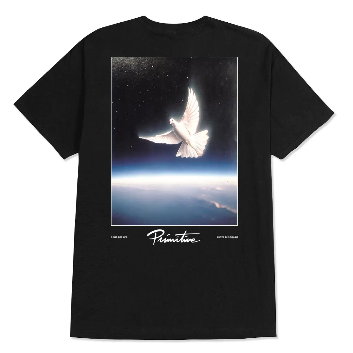 Primitive Skateboarding Men's Regular Fit Short-Sleeve Casual Streetwear Apparel T-Shirt, Above II, Breathable Fabric, Shortsleeve, Menswear, Tops, Round Neck
