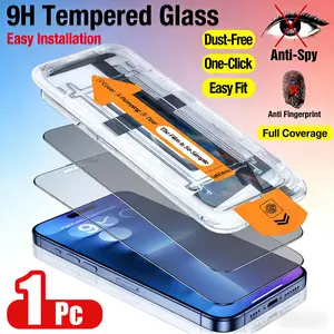 Tempered Glass Privacy Screen Protectors, A Pair with Installation Kit, for iPhone 16/15/14 tiktokshopspringglowup