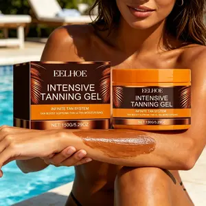 EELHOE Tanning Accelerator Gel Lightweight Fast Tan Formula Deep Bronze Glow Sunbathing Enhancer Moisturizing Non Greasy Texture for Natural Golden Summer