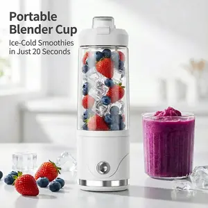 blender Portable Blender Cup,Electric USB Mini Juicer Blender For Shakes and Smoothies, Juice,650ml, Six Blades Great for Mixing mini  blender  serena  neel
