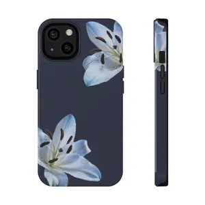 [Popular]Blue Blossom Tiger Lily Phone Case, Navy Tiger Lily, Trendy, Phone Case for Samsung s24 ultra and iPhone 17, 16, 15, 14, 13, 12, 11 Pro Max, X, XR, XS Max, 8, And 7 Plus,screen protector,fidgets Compatible with Samsung Galaxy S25