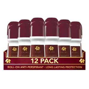 Imari Roll-On Anti-Perspirant Deodorant for Women Pack of 12 (2.6 fl oz / 75ml Each) | 24-Hour Odor Protection