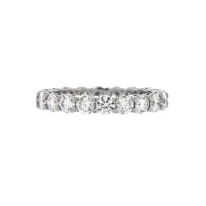 Pre-owned Tiffany & Co. Embrace Band Ring Platinum with Diamonds 3mm by Rebag