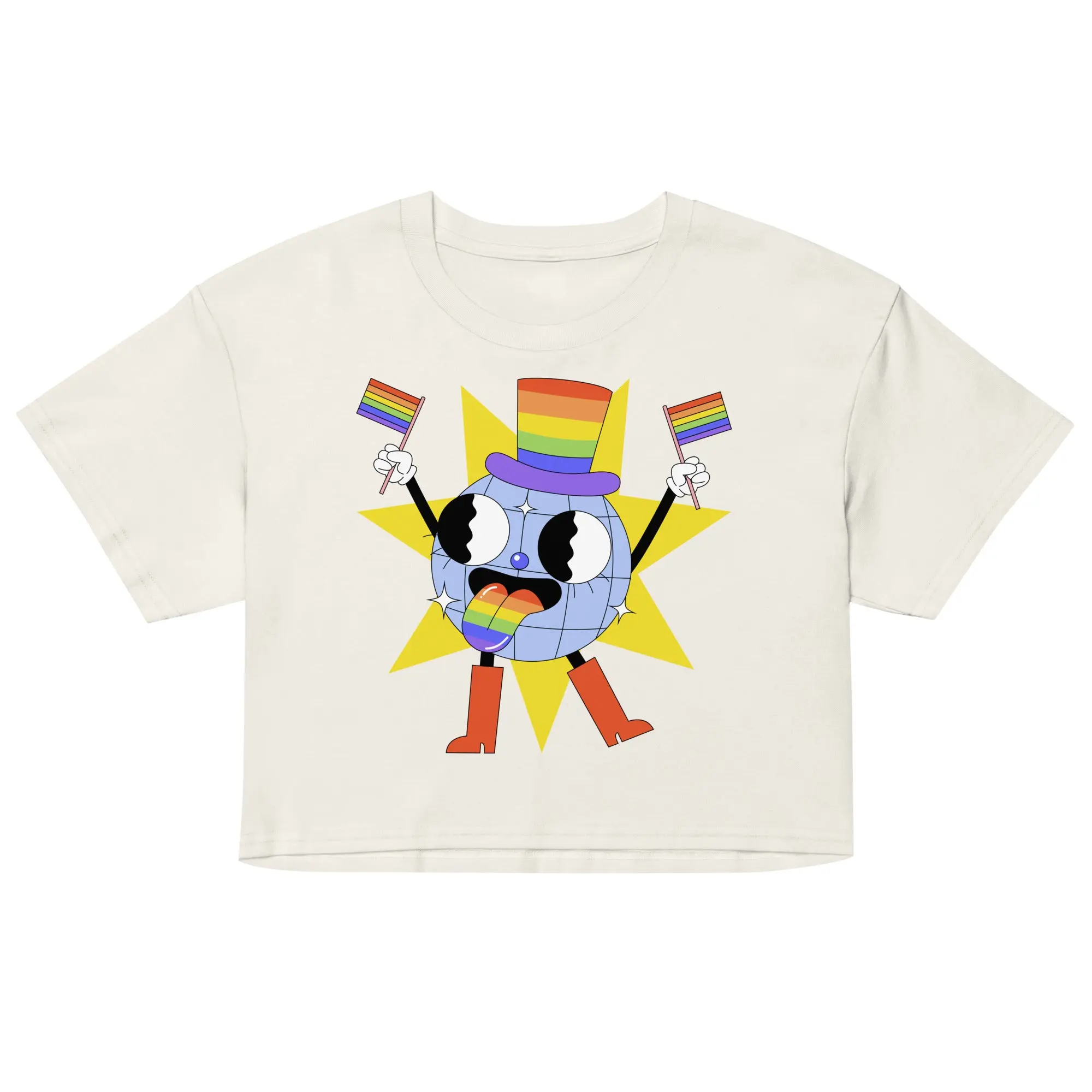 Gay Disco Ball Crop Top