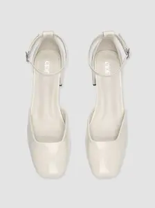 CIDER Faux Patent Leather Mary Jane Pumps