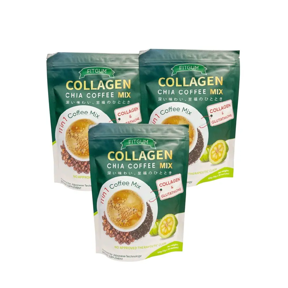 FITGUM 20X Collagen Chia Coffee – 11 in 1 Shape Coffee Mix (10
