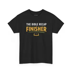 Bible Recap Finisher Tee – Christian Study Graduation Shirt