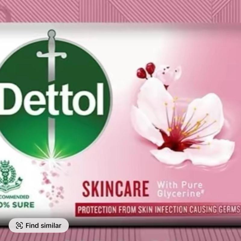 Dettol Skincare Soap 6 Pack 100g Each Activ Skin Protection Antibacterial Bar Soap for Gentle Cleansing