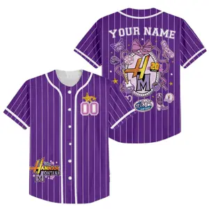 Hannah Montana 20Th Anniversary Baseball Jersey, Hannah Montana Jersey, Pop Star Jersey, Magic Kingdom, Family Trip