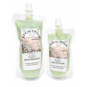 Selected Scent Eucalyptus Squeezable Wax Melt - Natural Aromatherapy Scented Candle for Living Room & Bedroom - Eco-Friendly & Cruelty-Free - Easy Application & Long Lasting Fragrance