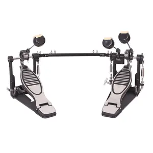 Flower Dance Double Kick Drum Pedal Professional with Adjustable Power Cam System & Weighted Pedal Plates for Enhanced Performance