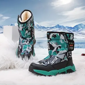 & Winter Snow with Warm Mid-Calf /, TPR Sole & Insole - -Terrain Outdoor Shoes Suitable Kids, /Off, Play & Snow Activities