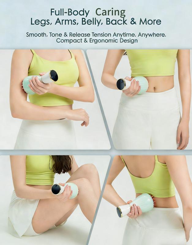 FEEJOY Handheld Full Body Comfort Massager with Heat Vibration 4 Modes 12 Levels Adjustable Intensity Multi-Mode Relaxing Tool for Self-Care