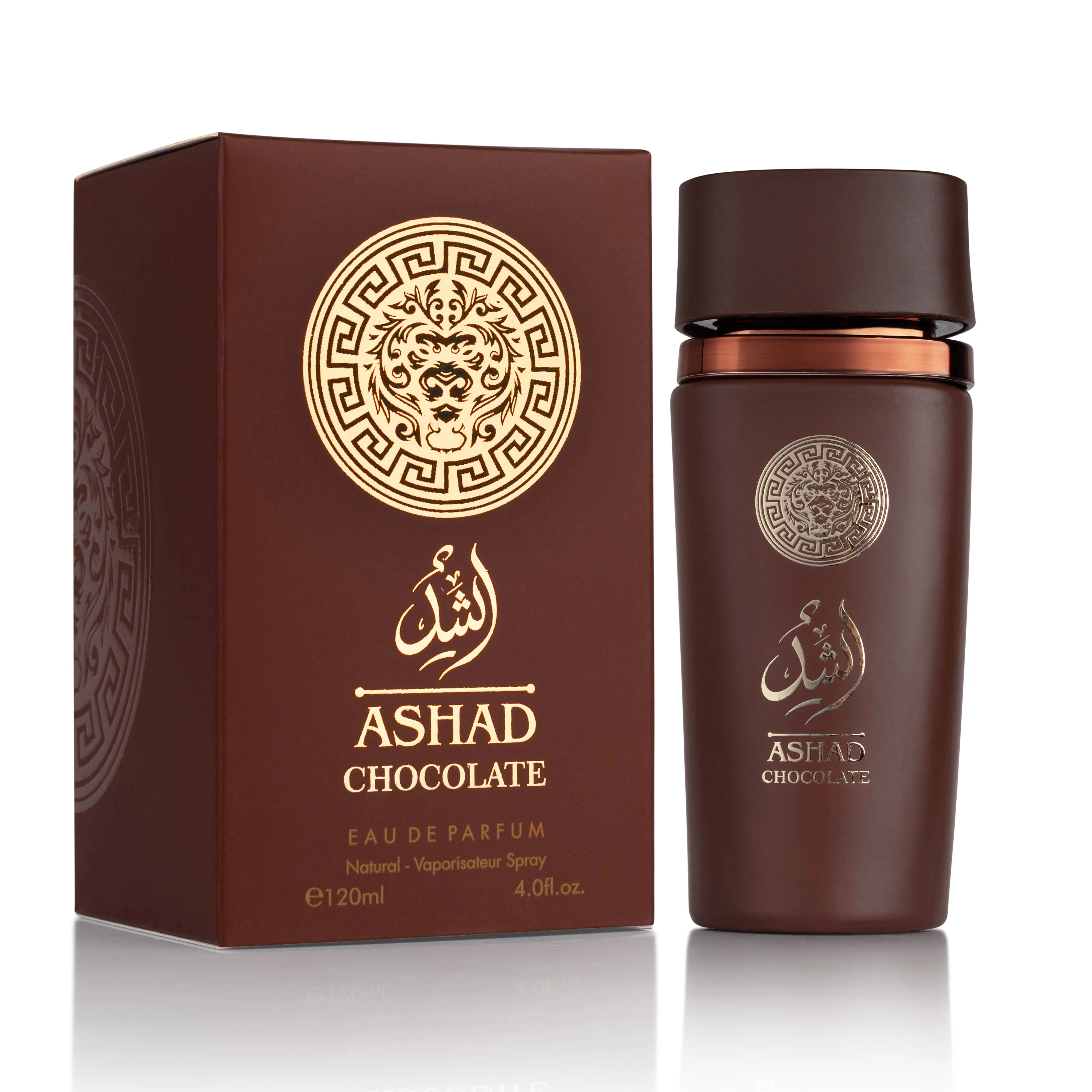 NOVOGLOW SAADAH Ashad Eau de Parfum for Men, Vegan & Non Toxic Fragrance with Cacao, Amber & Scented Vanilla, Spicy Oriental Gourmand Signature Scent for Adults, 4.0 oz, Perfumes Fragrance Blend, Cruelty Free, All Day Wear, Fragrances Cosmetics