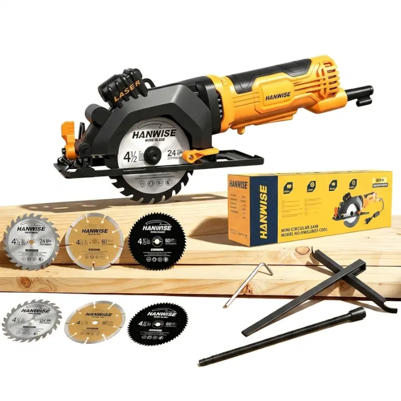 Compact Corded Circular Saw with Laser Guide