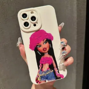 Cute Girl Pattern Phone Case, Anti-drop Cellphone Protective Case, Total Protective Shockproof Mobile Phone Cover for iPhone 11 12 13 14 15 Pro Max