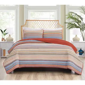 Oceanfront Resort Naples Yarn Dye Stripe 2pc Twin Quilt Set