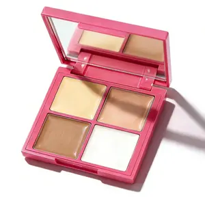 Concealer - Concealer Full Coverage for Dark Circles, Korean Concealers for Body and Face Makeup, Four Palette and Long Lasting