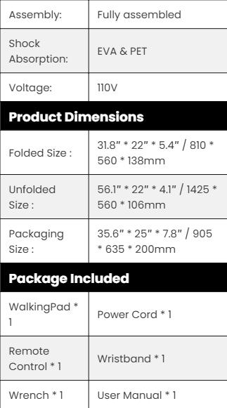 WalkingPad Z1 Foldable Under Desk Treadmill– Compact, Space-Saving Treadmill for Home Gym & Office