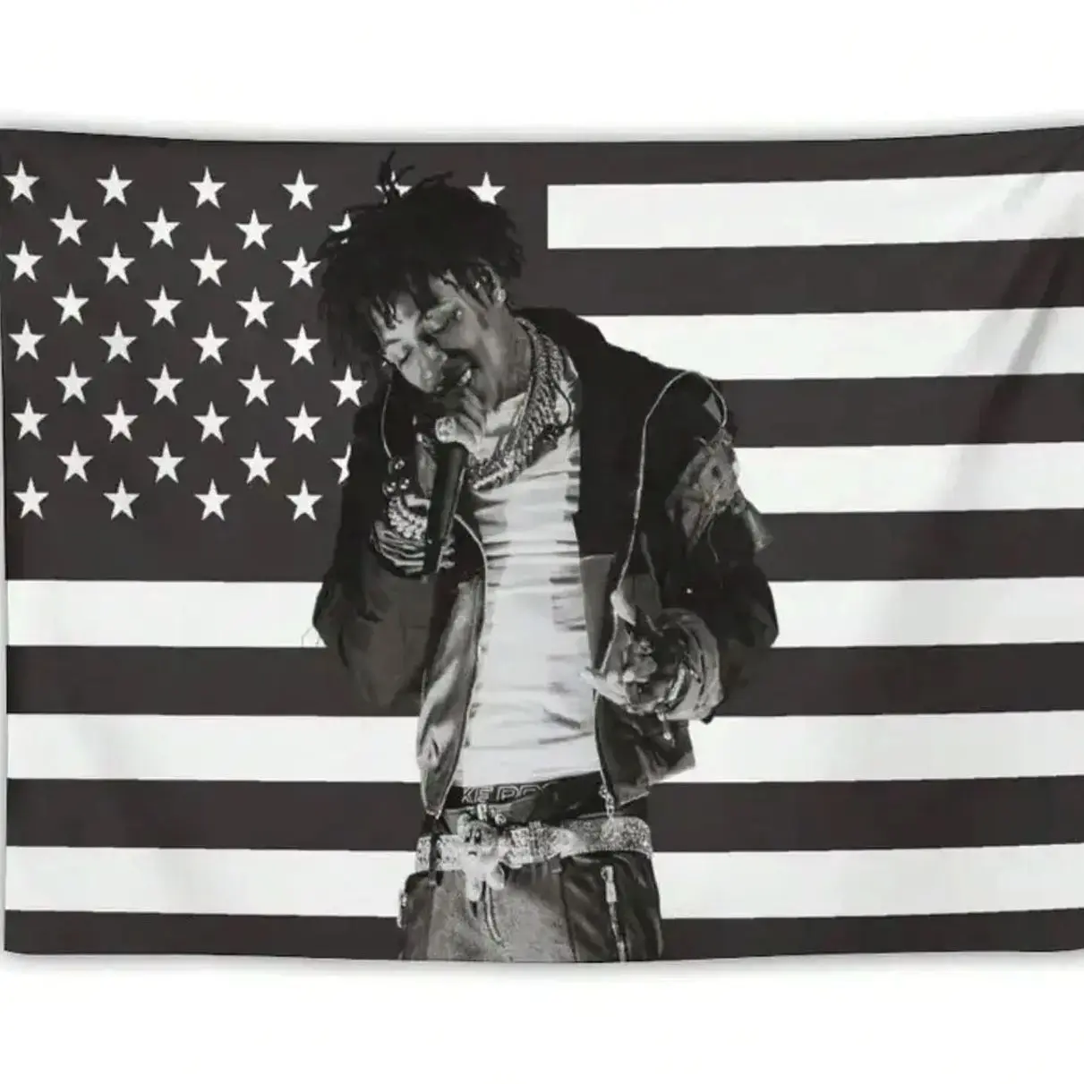 1pc Lightweight Hanging Tapestry - 2D Printed YB-Inspired Musical Flag, 3x5 Single-Sided Wall Decor for Boys' Bedrooms, Men's Cave, Gift For Him, Gift For Her.