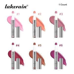 Long-Lasting Liquid Cosmetic Blush Pen, Lip Cheek Tint, Hydrating & Blendable Blush with Sponge Tip, Waterproof & Sweatproof, for Cheek/Lip, Beginner-Friendly, All-Day Wear, 6 Shades for All Skin Tone