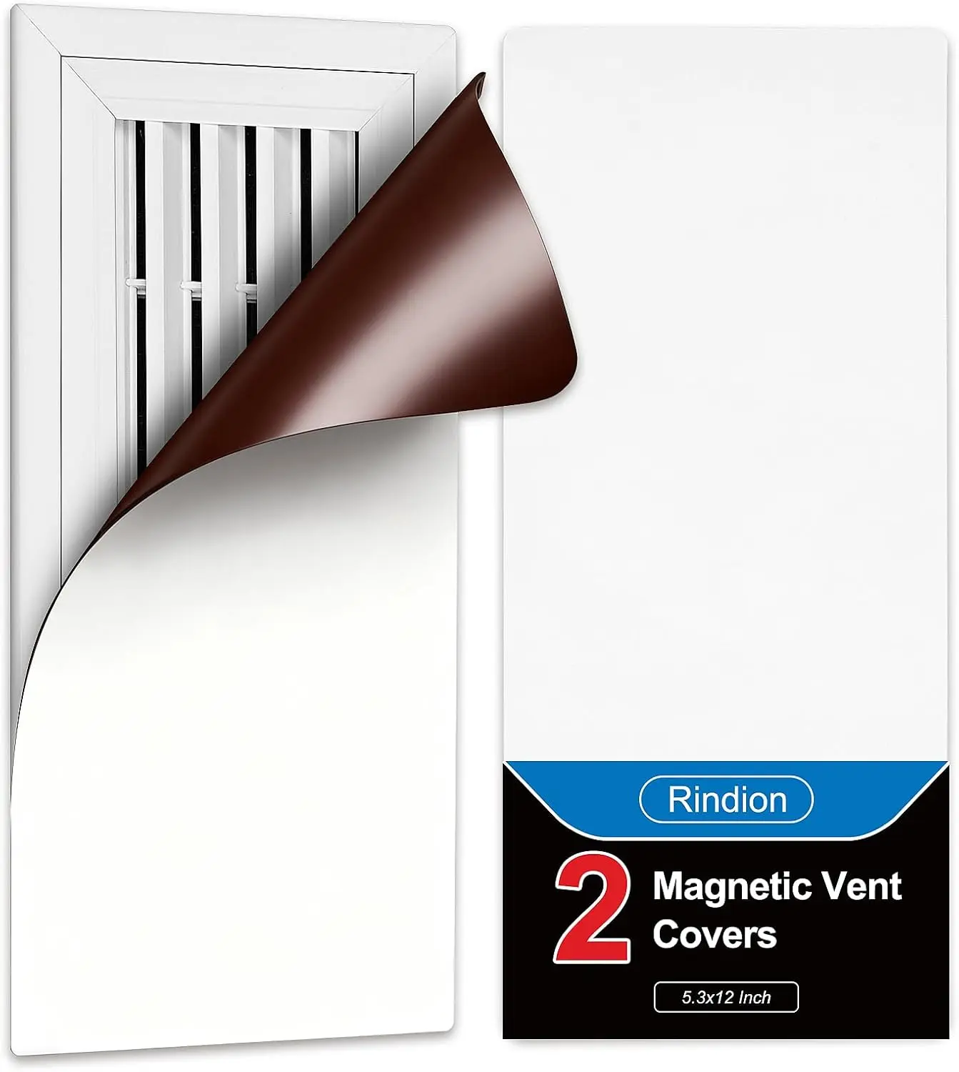 Strong Magnetic Vent Covers (2 Pack, 5.5"x12") - Energy Saving, Easy to Use, Cuttable for Home HVAC & AC Vents, Airflow Control for Floor, Wall Applications, Yes for Cooling & Heating Needs