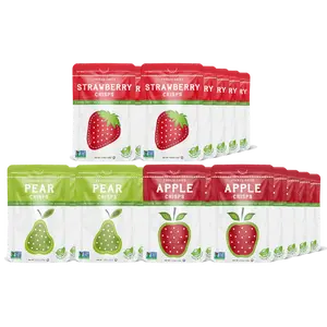 Nature’s Turn Freeze-Dried Fruit Crisps Snack Size Variety Pack Dry Strawberry - Plant Based No Sugar Added Fruit Snack, Lightweight Crispy Texture, For School Lunch On The Go Clean Eating Choice