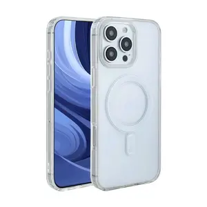 Magnetic Wireless Charging TPU Bumper Case for iPhone 16 PRO MAX Clear Protective Cover SKU PC34-IPH16PROMAXCL